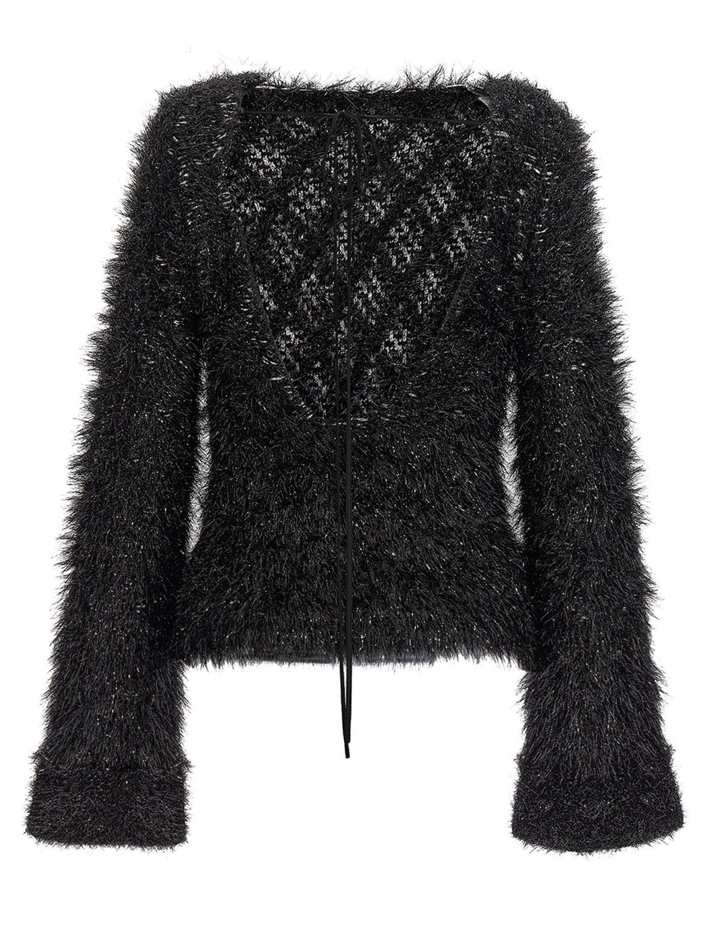 Cut-out lurex sweater Sweater, cardigans