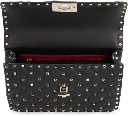 Valentino Garavani - Rockstud Spike media Leather handbag BAGS