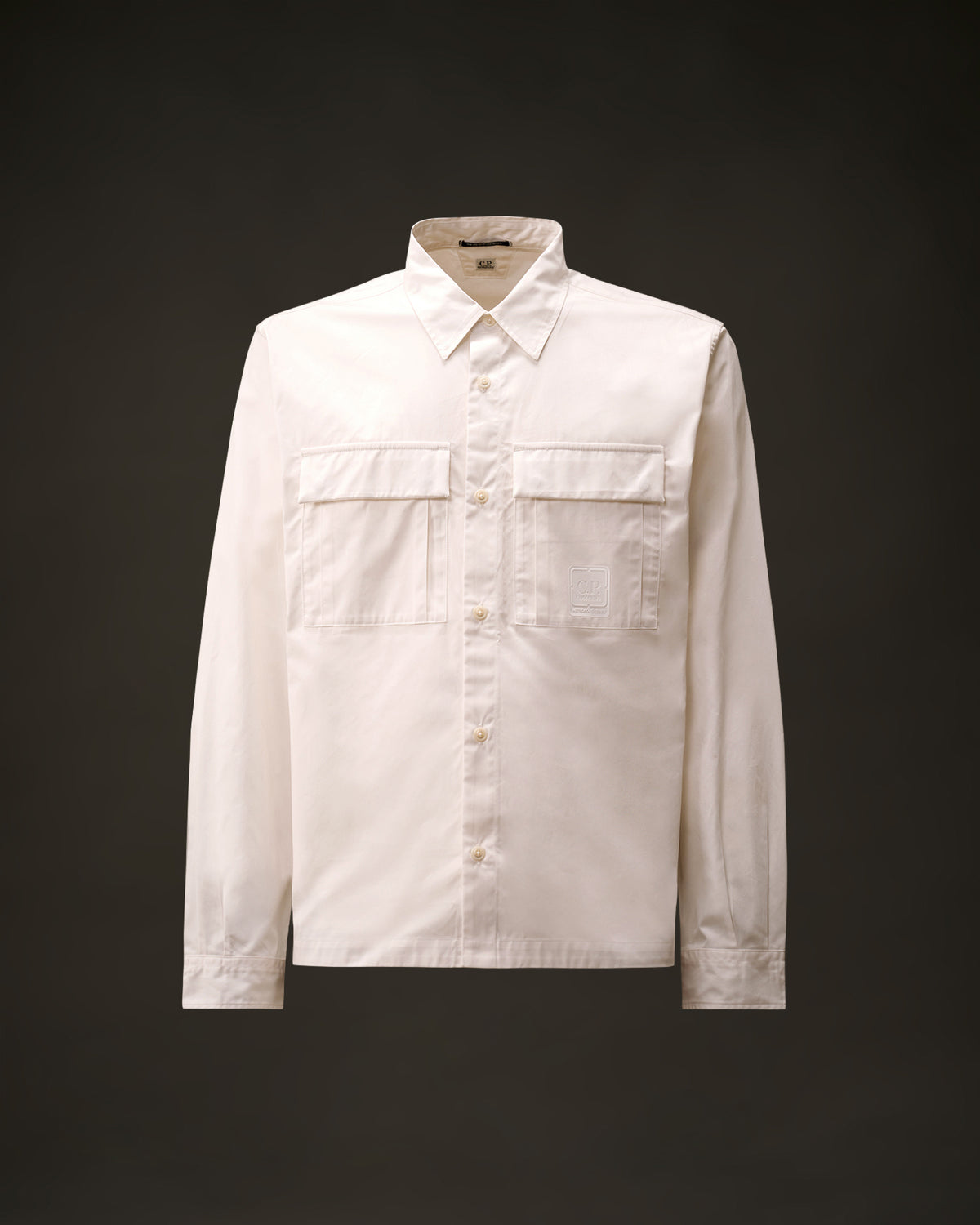C.p. Company Metropolis series gabardine long sleeve button shi