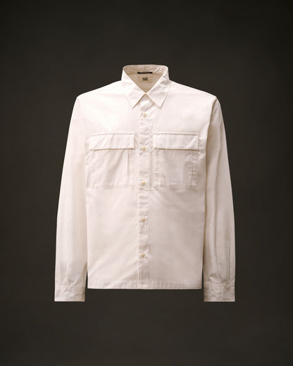C.p. Company Metropolis series gabardine long sleeve button shi