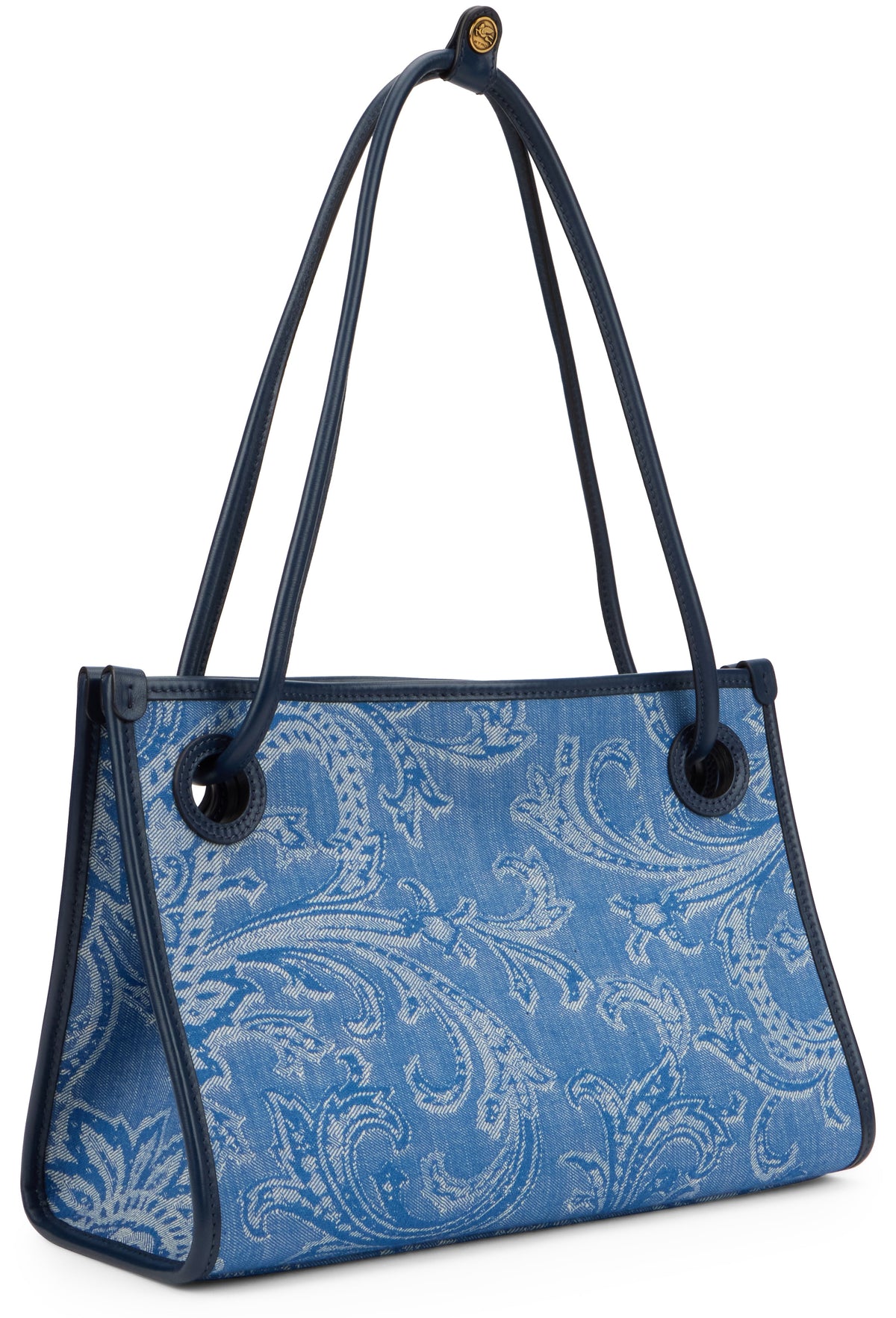 Medium shopper bag Eyes in denim jacquard BAGS