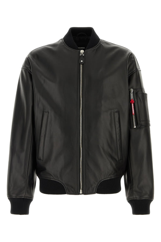 Dsquared Leather bomber