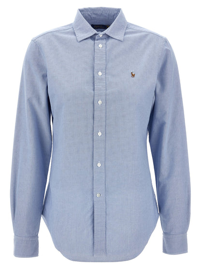 Logo embroidery shirt Shirt, blouse