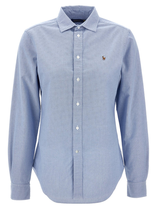 Logo embroidery shirt Shirt, blouse