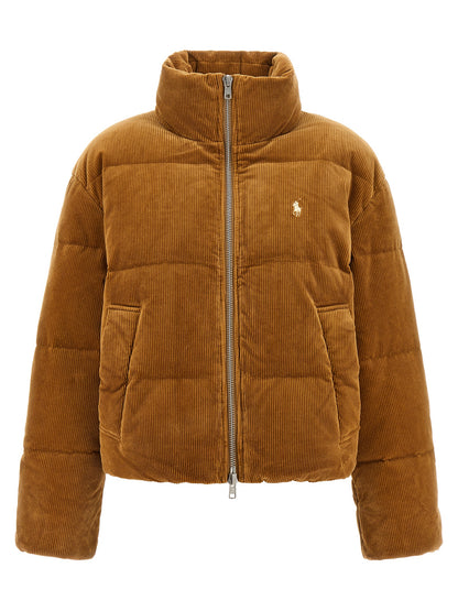 Ribbed velvet down jacket Down jacket, Parka, Casual jackets