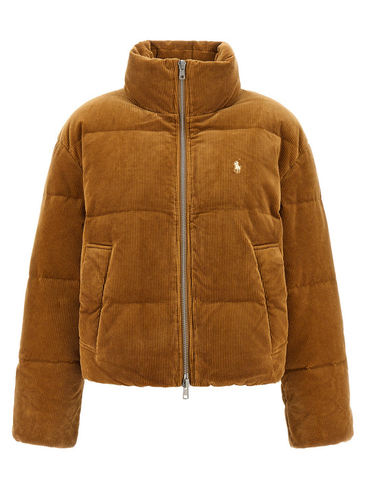 Ribbed velvet down jacket Down jacket, Parka, Casual jackets