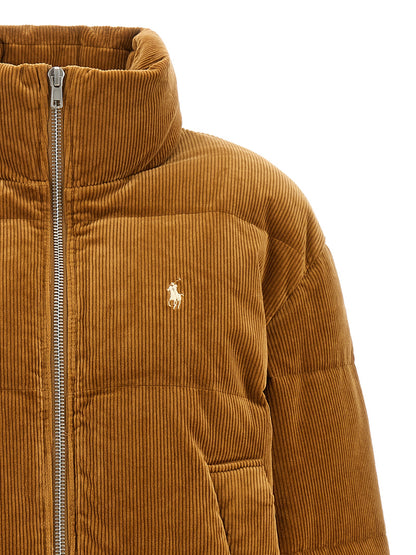 Ribbed velvet down jacket Down jacket, Parka, Casual jackets