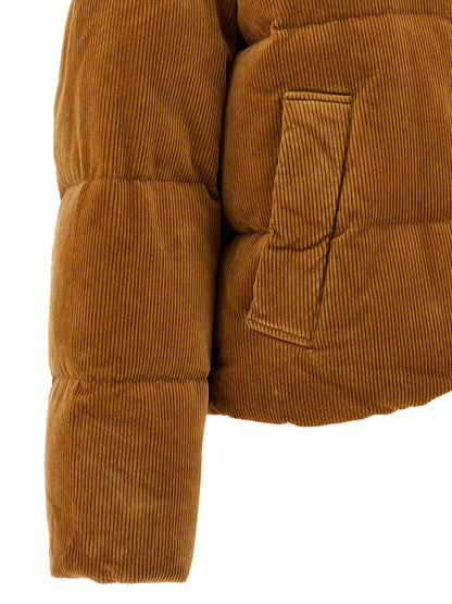Ribbed velvet down jacket Down jacket, Parka, Casual jackets