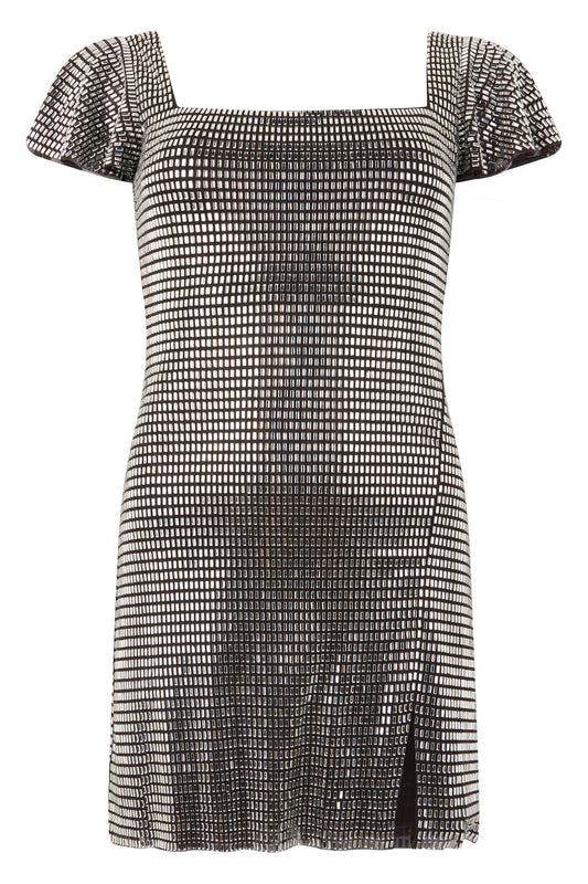 Short tulle dress with rhinestones RTW