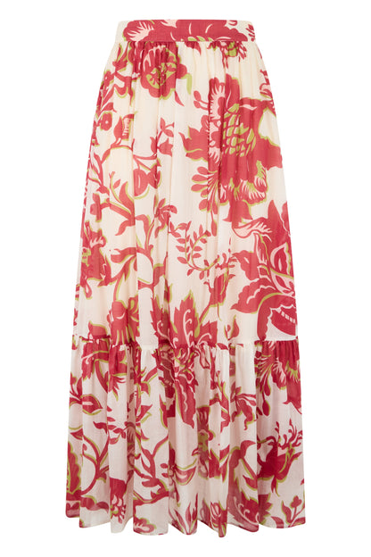 Flared Skirt with Floral Print RTW