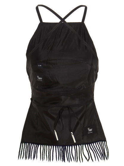 'Checked scarf' top Tops
