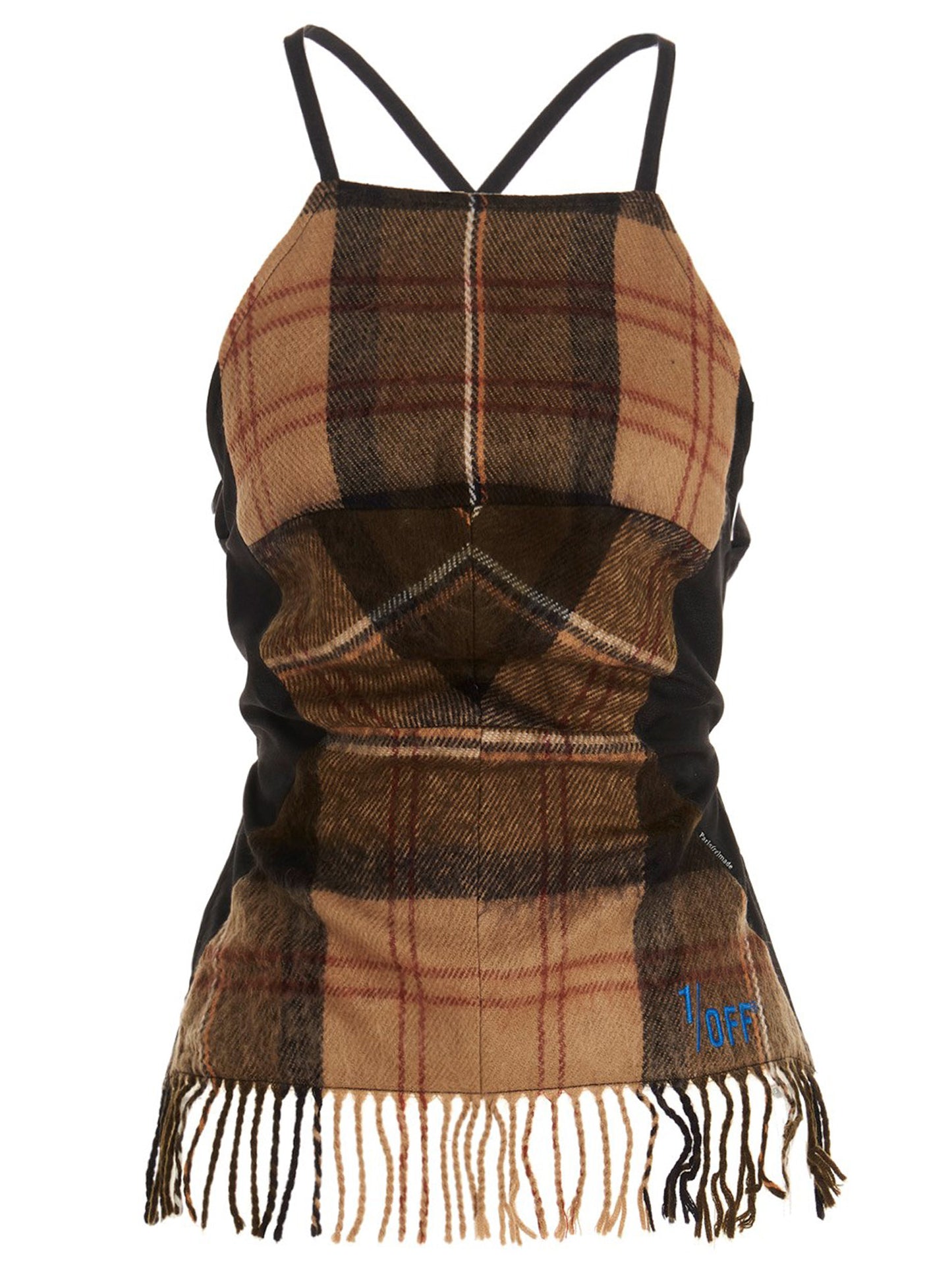 'Checked scarf' top Tops