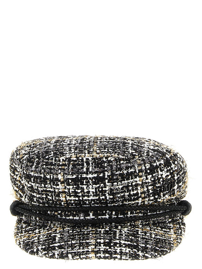 'Stage Shiny Tweed' hat Hats