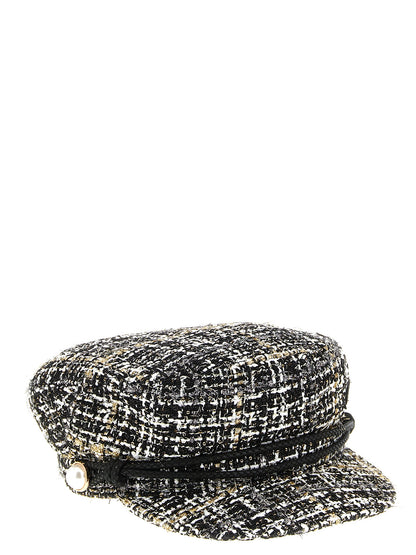 'Stage Shiny Tweed' hat Hats