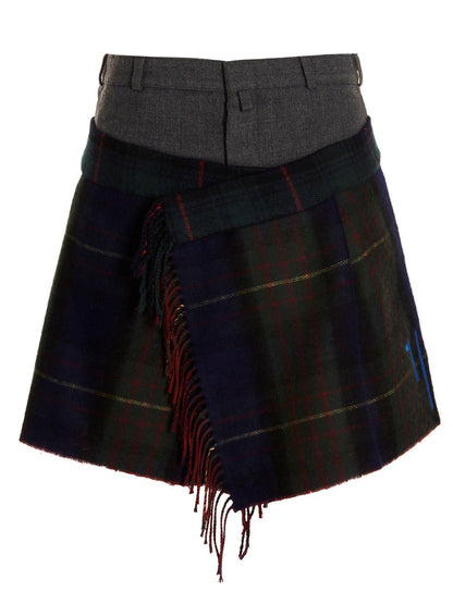'Check Scarf Reworked' skirt Skirts