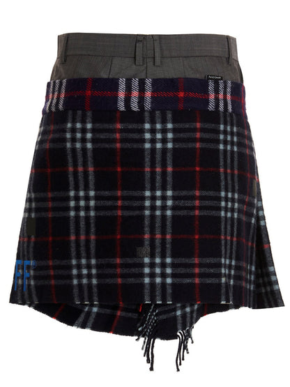 'Check Scarf Reworked' skirt Skirts