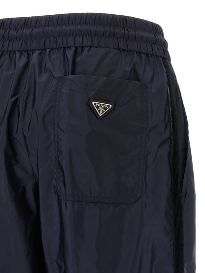 Re-Nylon and lace trousers Pants