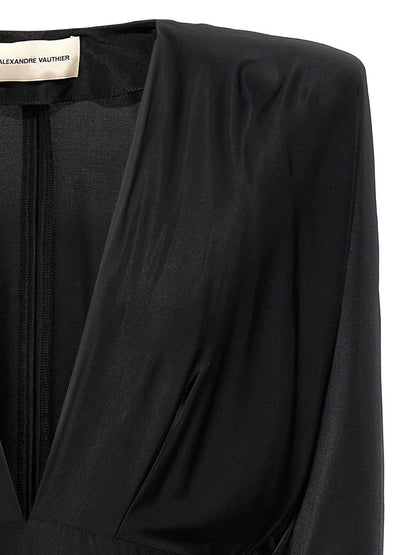 V-neck jersey dress Dresses