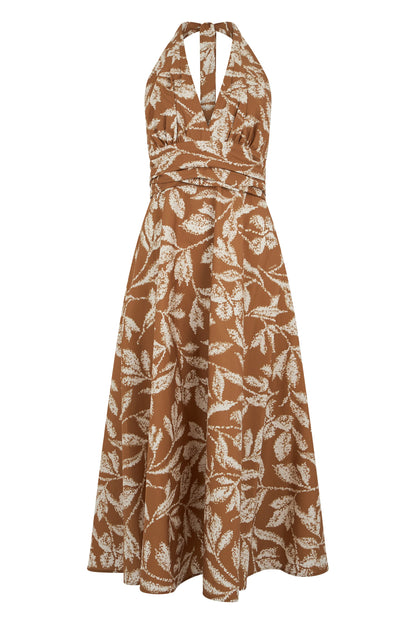 Midi dress in cotton with print RTW
