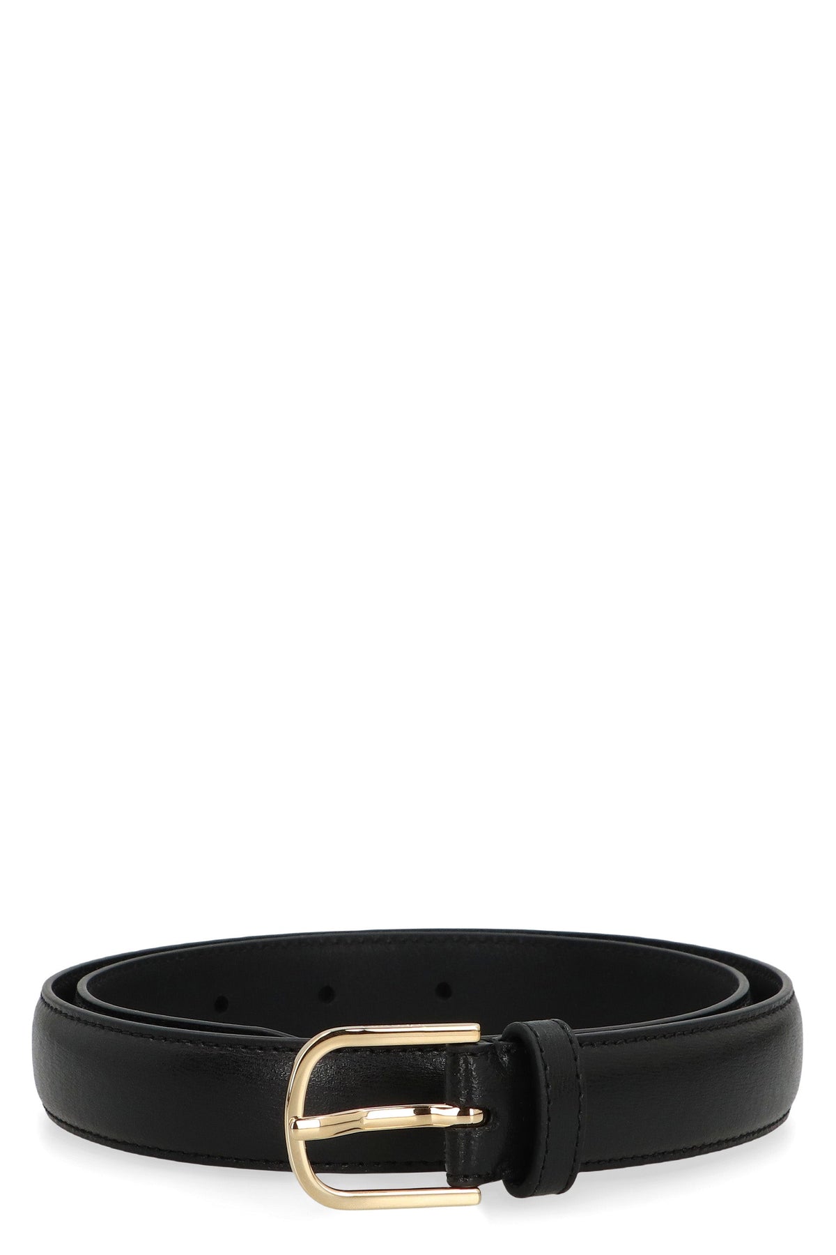 Totême Black leather belt