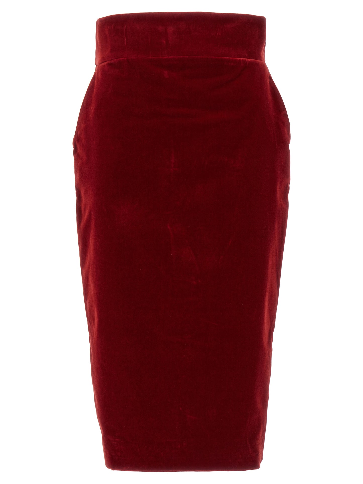 Velvet midi skirt Skirts