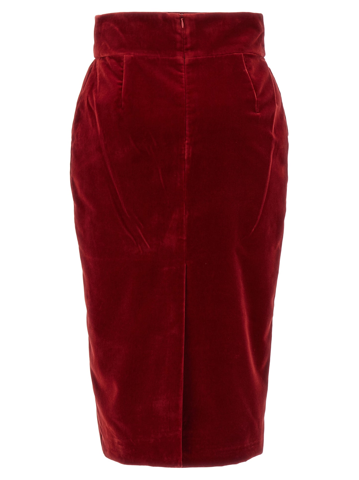 Velvet midi skirt Skirts