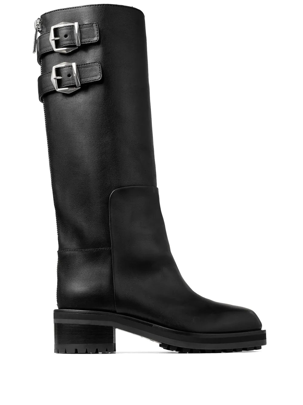 JIMMY CHOO Brooklyn KB 50 boots black silver