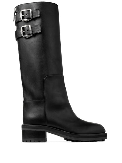 JIMMY CHOO Brooklyn KB 50 boots black silver