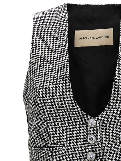 Houndstooth waistcoat Gilet