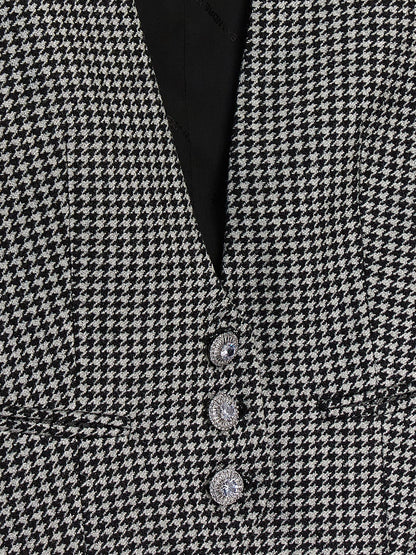 Houndstooth waistcoat Gilet