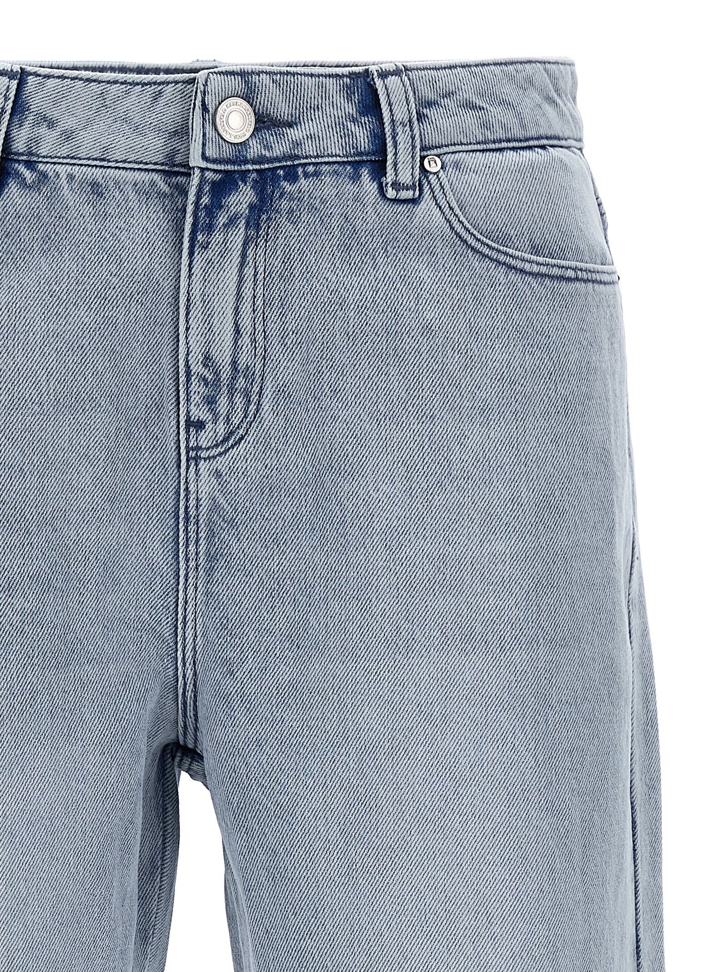 Rhinestone fringed jeans Jeans