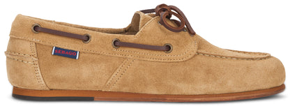 Boat shoes in suede leather SHOES