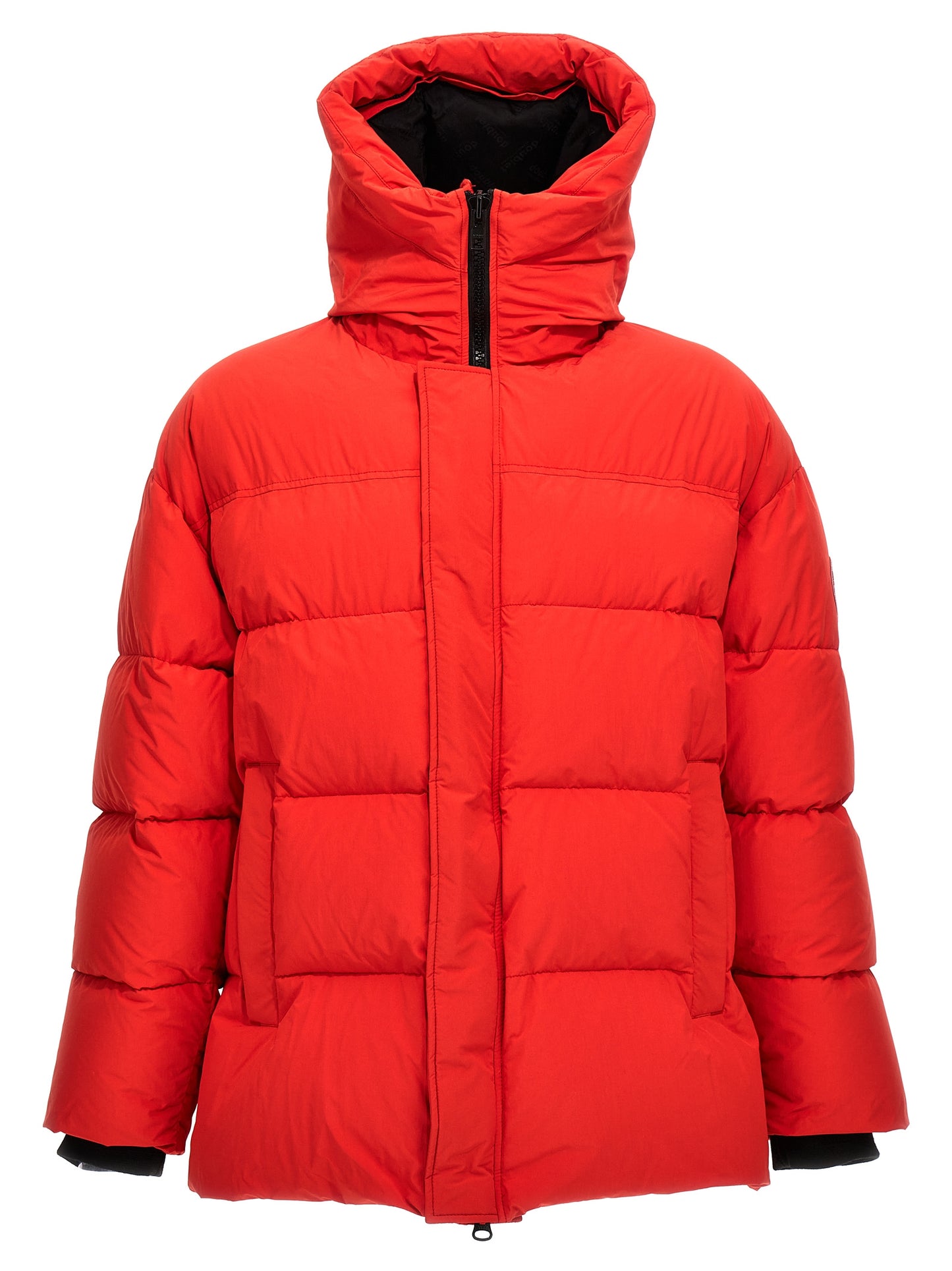 'Animal trim' down jacket Casual jackets, parka