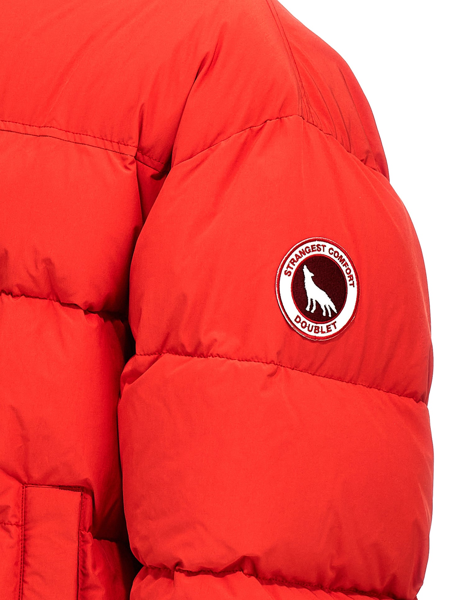 'Animal trim' down jacket Casual jackets, parka