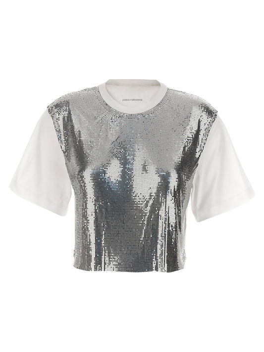Metal mesh T-shirt T-shirt