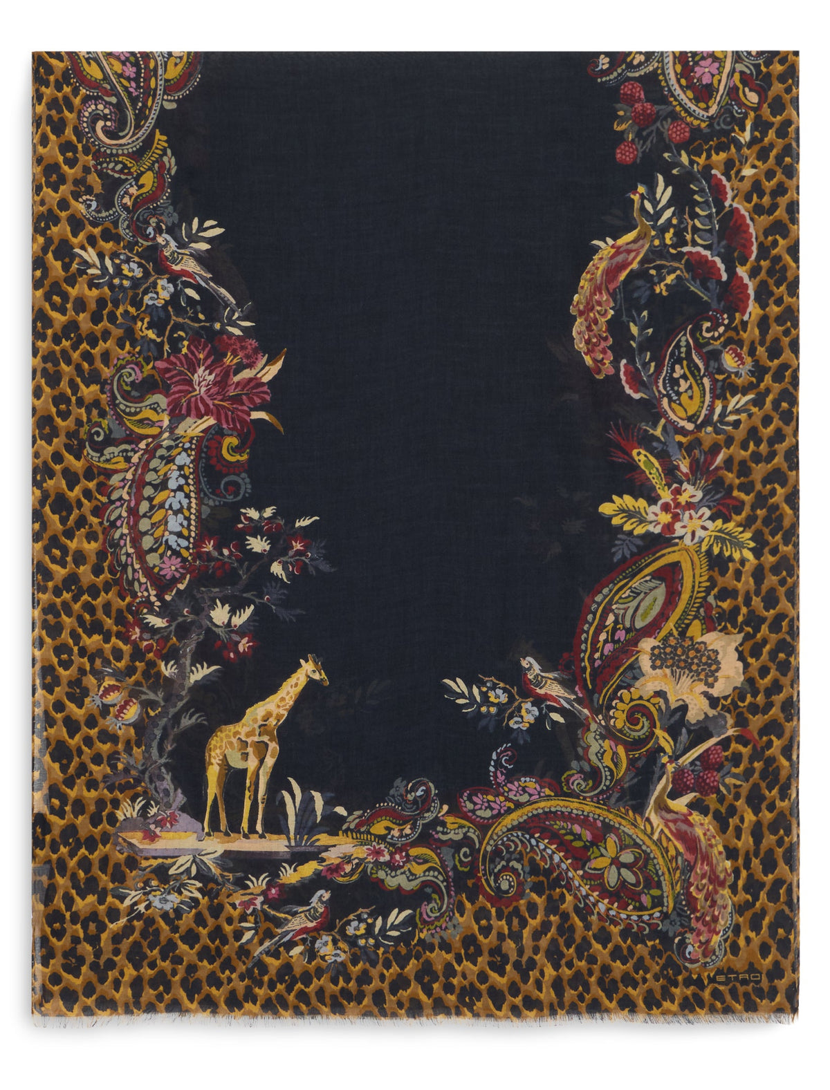 Scarf with animal print ACC