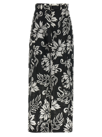 Floral print trousers Pants