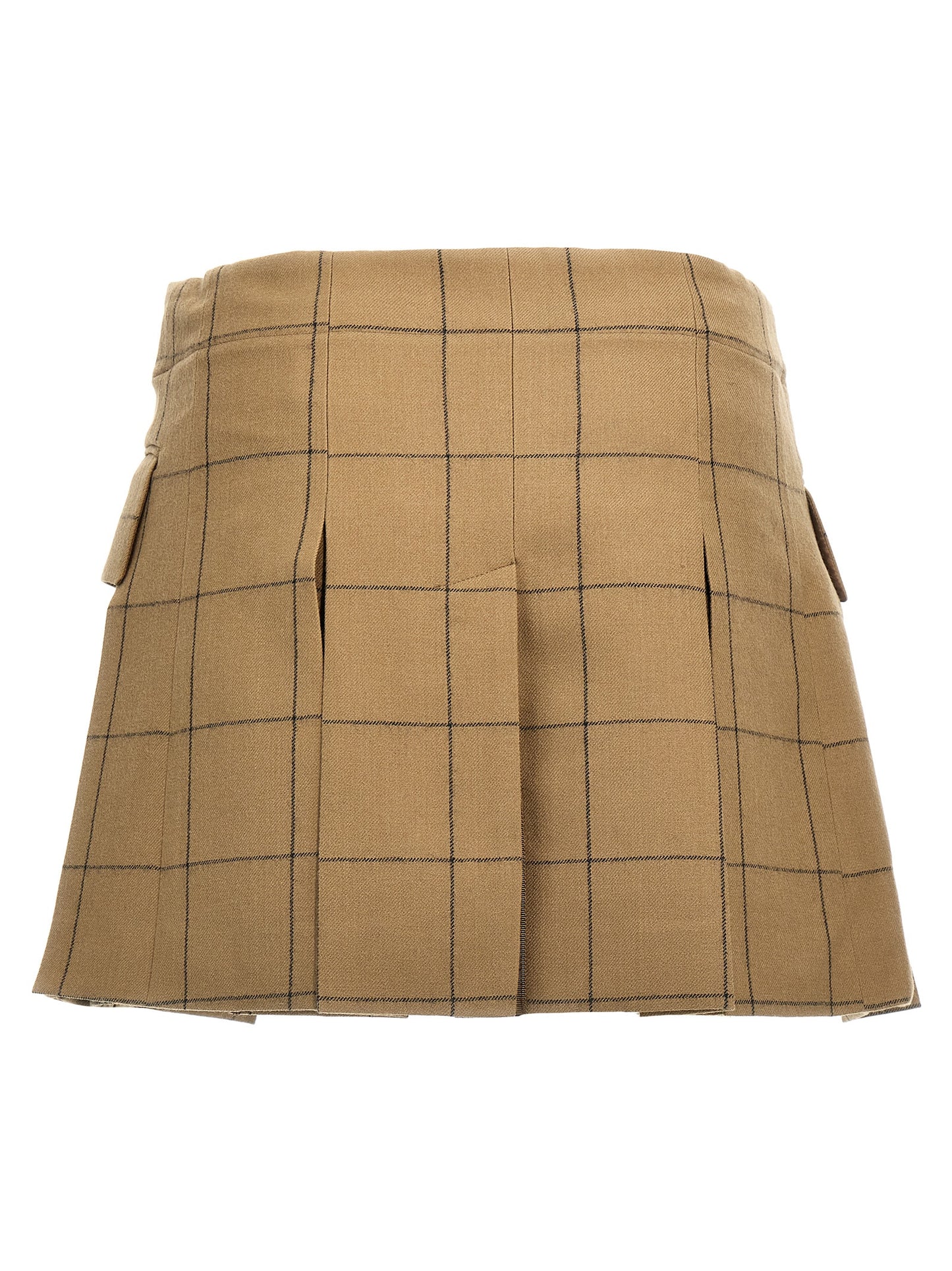 'Windowpane' skort Bermuda, short