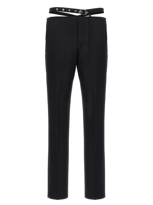 Belt detail trousers Pants