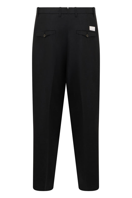 Trousers in a mix of wool and linen RTW