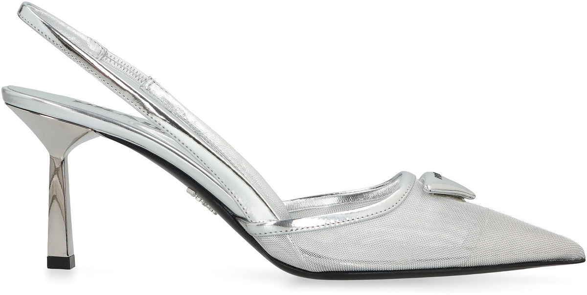 Slingback in mesh fabric RTW