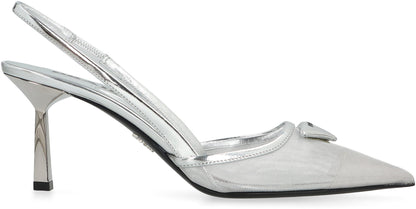 Slingback in mesh fabric RTW