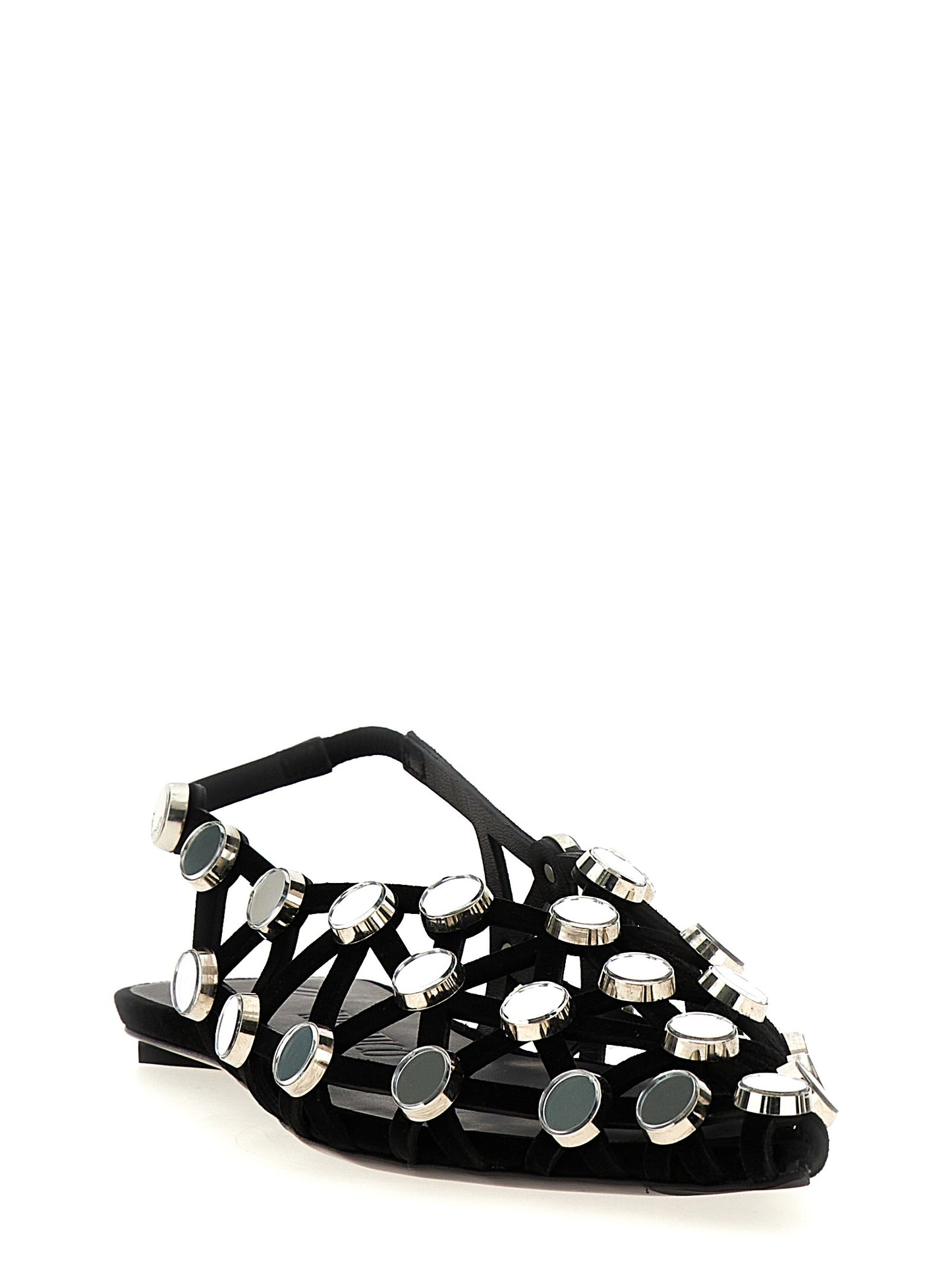 'Grid' slingback Flat shoes