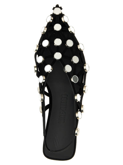 'Grid' slingback Flat shoes