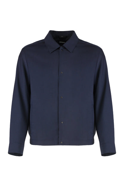 Overshirt in wool blend RTW