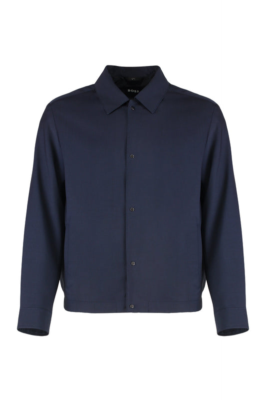 Overshirt in wool blend RTW