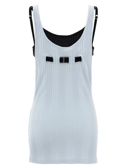 Logo ribbed top Tops