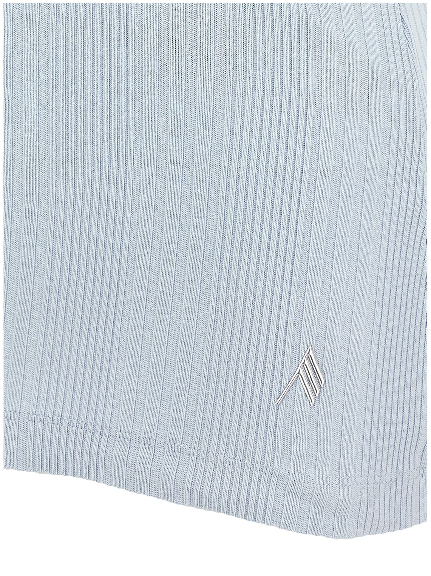 Logo ribbed top Tops