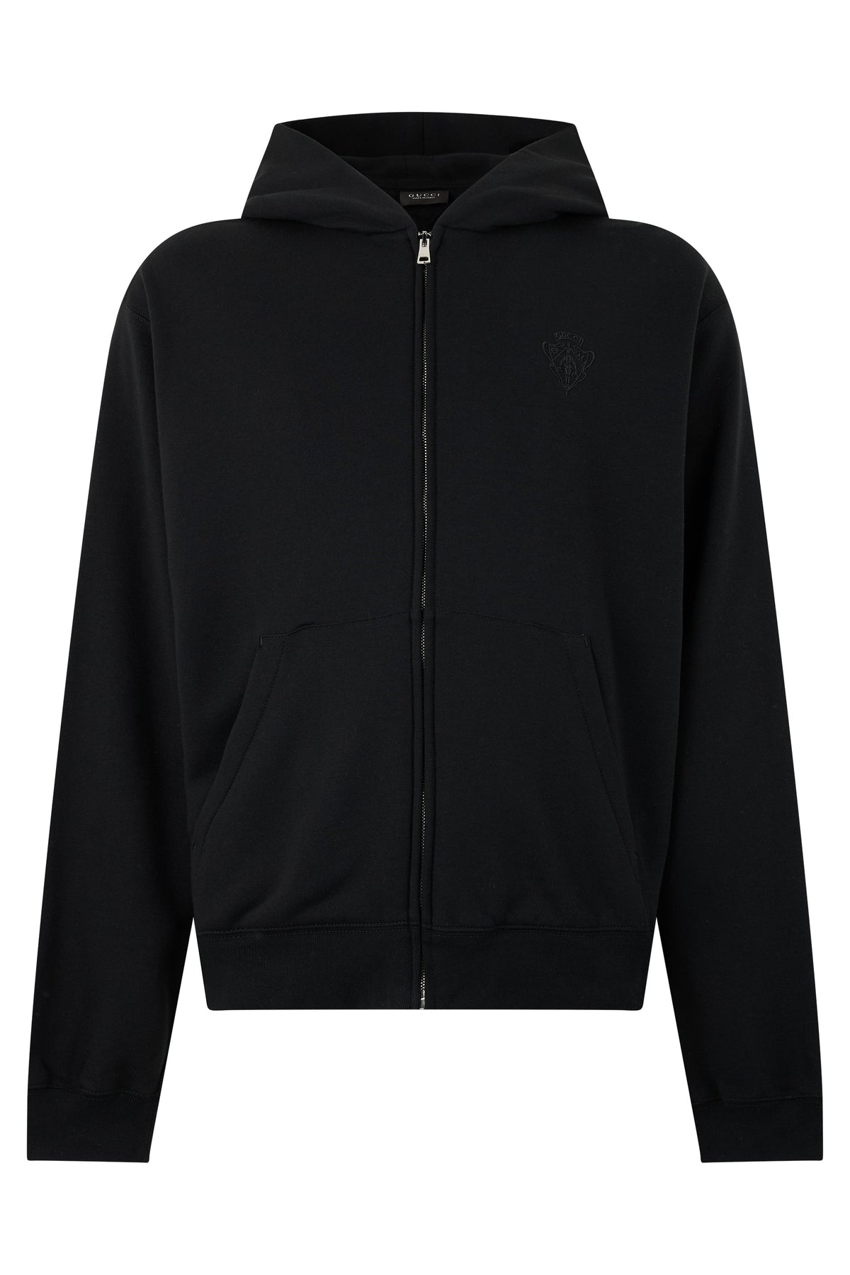 Hooded sweatshirt in cotton blend with zipper RTW