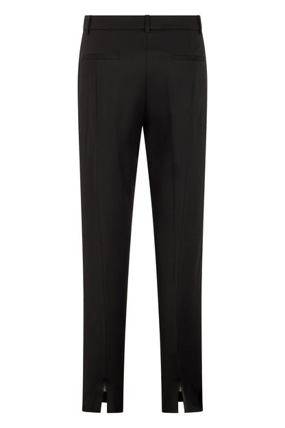 Straight leg cotton blend pants with elastane RTW